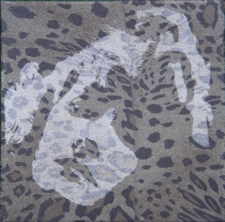 "greta" - acryl/mischtechnik auf leinwand - 20 x 20 cm