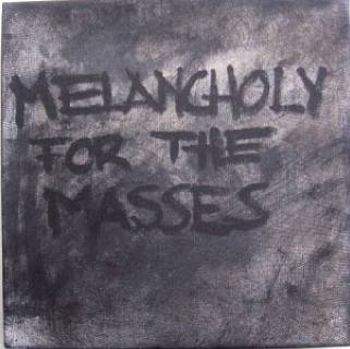 "melancholy for the masses" - acryl/mischtechnik auf leinwand - 20 x 20 cm