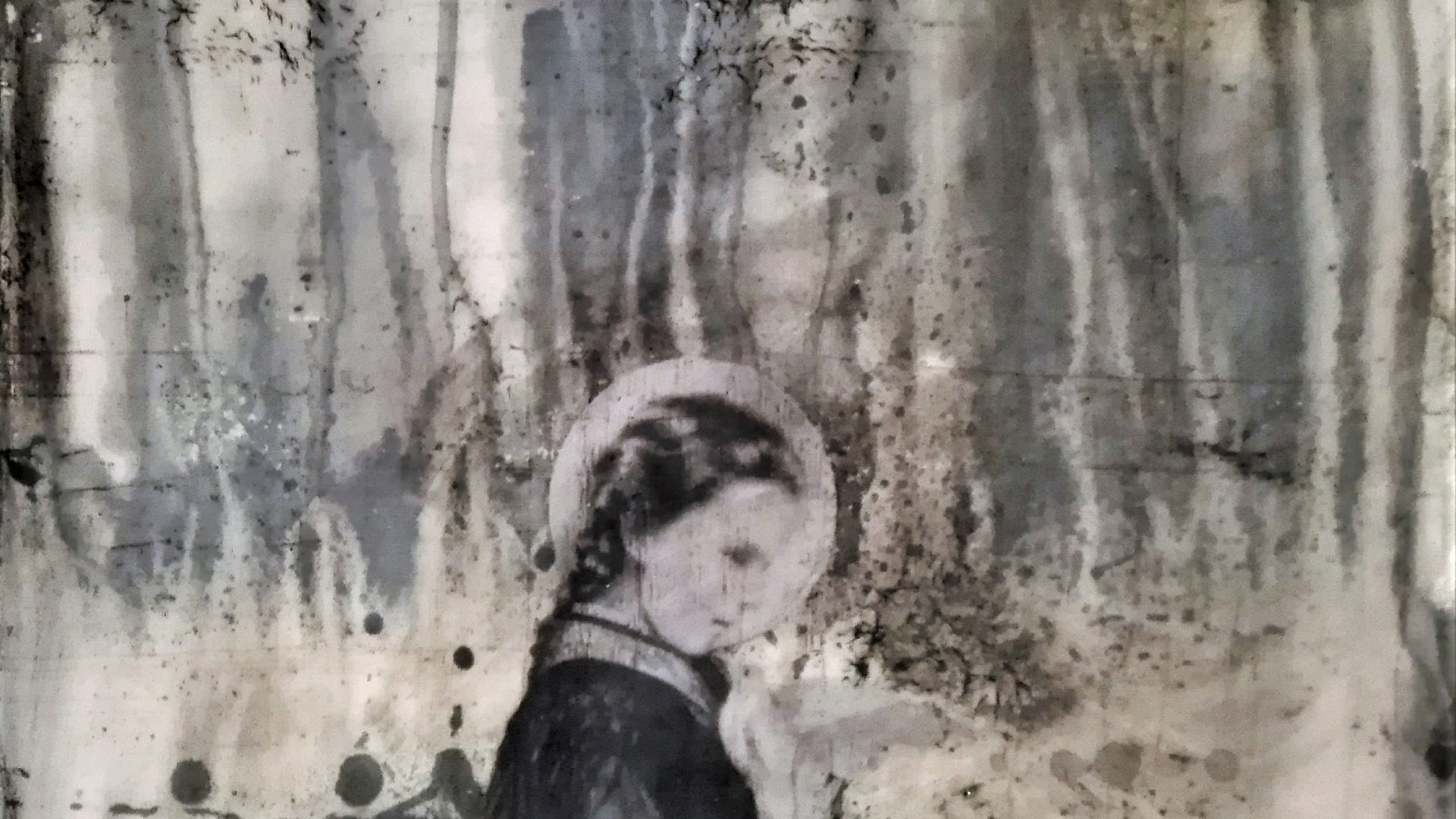 "heaven heaven give me pride" - acryl, papier, kunstharz auf leinwand - 40 x 40 cm