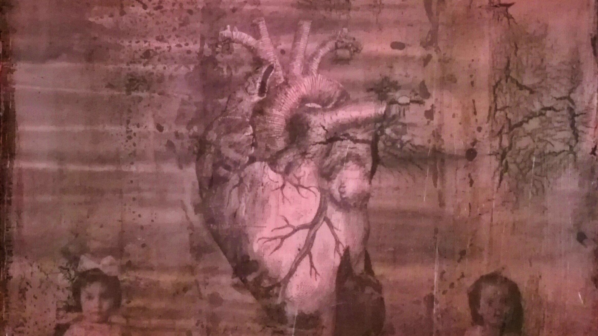 "in your mind, your heart is free (and in your heart, your mind is free)" - acryl, papier, kunstharz auf leinwand - 40 x 40 cm