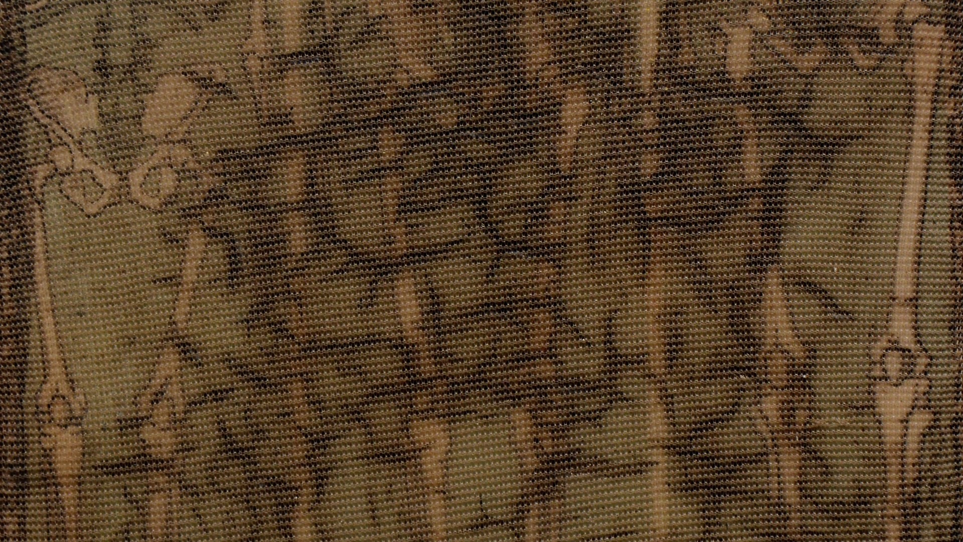 "we are", 2015, gewebe, acryl, kunstharz auf leinwand, 10 x 10 x 4 cm