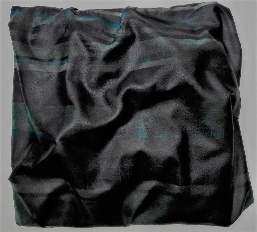 newton "you were never mine", 2017, gewebe, acryl, kunstharz auf leinwand, 42 x 46 x 8 cm